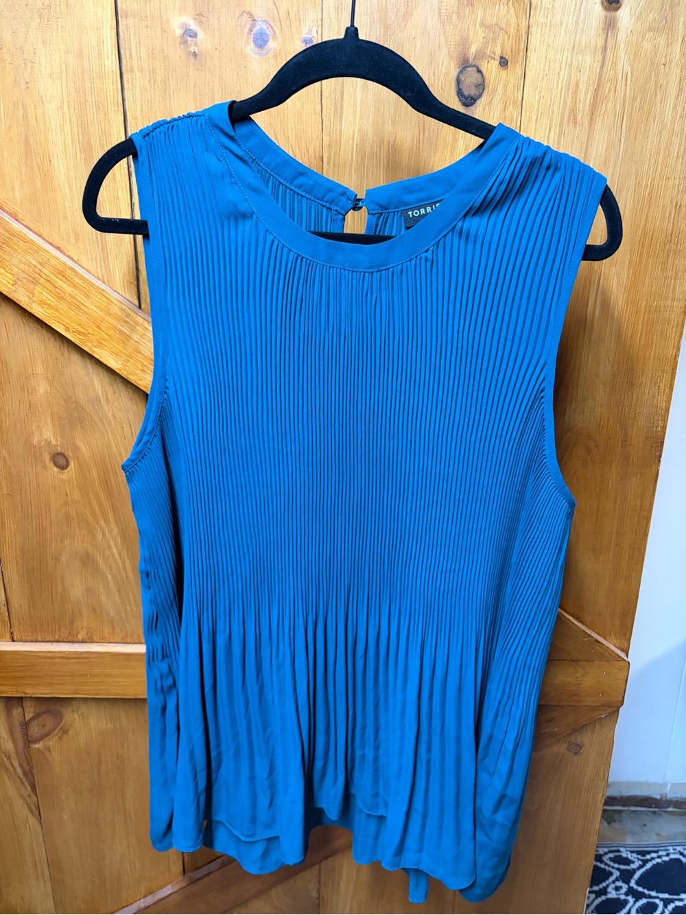 torrid Blue Pleated Sleeveless Camisole